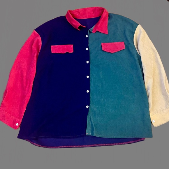 Shein Men’s Corduroy Button Down Shirt - Picture 1 of 9